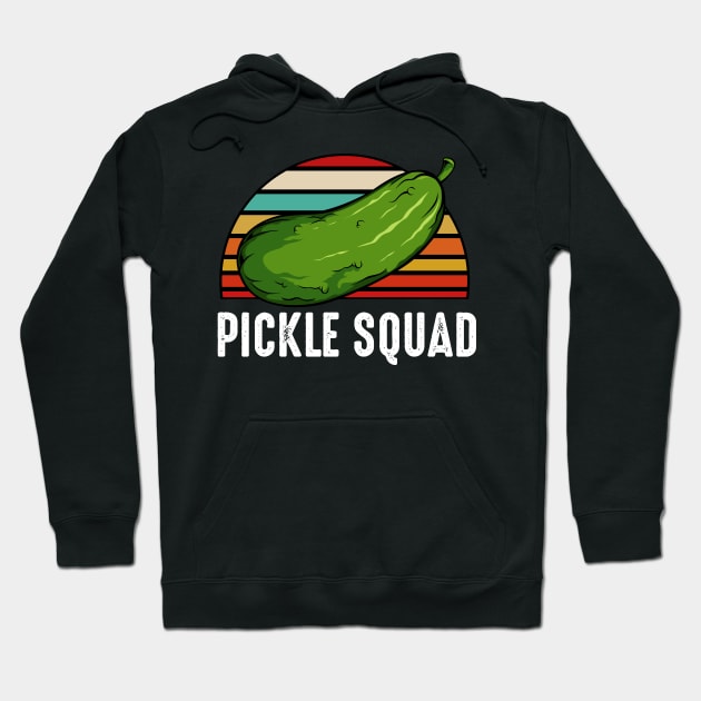 Pickle - Pickle Squad - Retro Style Vintage Cucumber Hoodie by Lumio Gifts